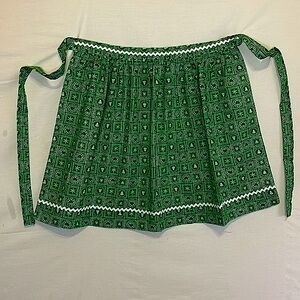 VINTAGE Green Christmas Tree Apron